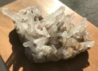 3 LBS.  7 OZ.  Natural Clear Quartz Cluster Crystal Specimen Mineral healing ?? 7