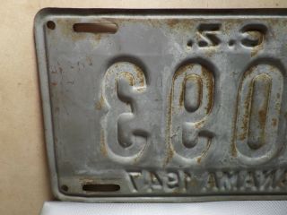 1947 Panama C.  Z.  License Plate 3093 6