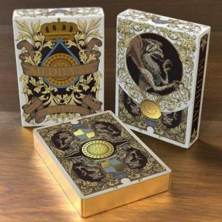 Medieval Royal Edition Playing Cards Renaissance Deck Luxury Gold Gilded