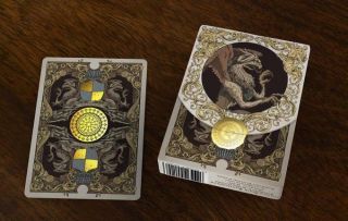 Medieval Royal Edition Playing Cards Renaissance Deck Luxury Gold Gilded 2