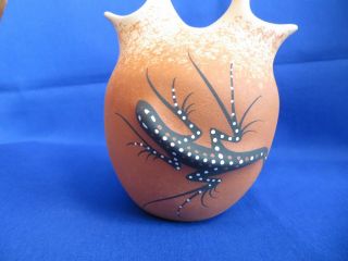 LARGE Hand Formed Zuni Native American Wedding Vase Deldrick & Lorenda Cellicion 2