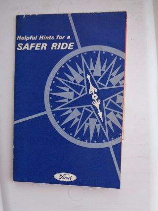 1968 - 1969 Ford Hints For Safer Ride Brochure