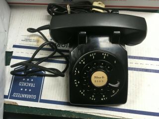 Western Electric Telephone 1952 Early Black C/d 500 Set 7/52 (dunlap 8)