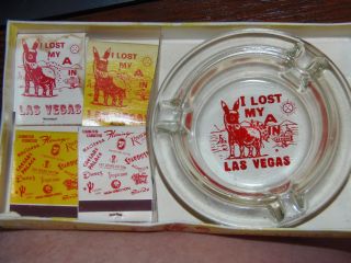 Vintage Las Vegas Ashtray And Matching Matches - I Lost My 