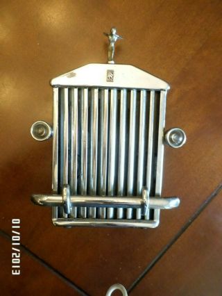 Very Rare Rolls Royce Grill 6 Transistor Radio Japan Flying Lady Hood Ornament