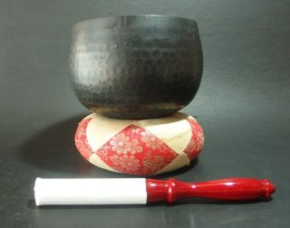Or1932 Japanese Buddhist Bell Gong Singing Bowl Orin 16.  4 Cm / 6.  4 " By Unryu