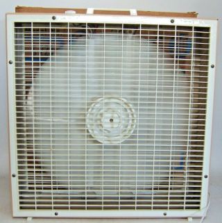 Vintage S - 223 Lakewood 20 Inch Box Fan 3 Speed with Metal Frame & Box 4