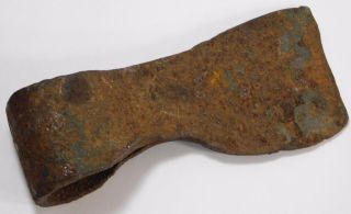 Antique 1700 ' s Native American Fur Trade Forged Axe Ax Tomahawk 3