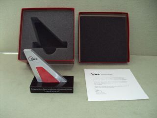 Northwest Airlines Rare Piece Of Red Tail Award Authentic Nwa Collector 
