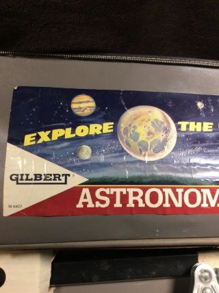 Vintage Gilbert 80 power Astronomical Telescope case Toy 2