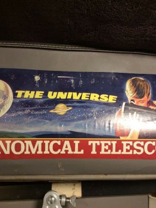 Vintage Gilbert 80 power Astronomical Telescope case Toy 3