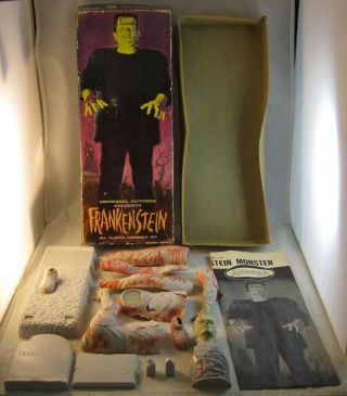 Aurora " 1961 Universal Frankenstein Model Kit (423 - 98) " Complete Instructions