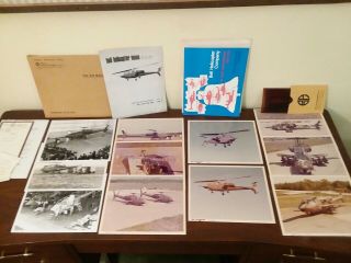 Rare Helicopter Yah - 63 Photos Numbered By Bell 70s Apache Contract Battle