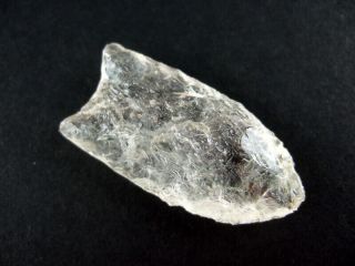 Fine Authentic Collector Grade Crystal Quartz Clovis Point Arrowheads 2