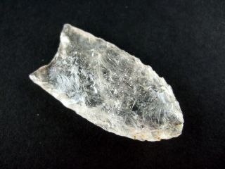 Fine Authentic Collector Grade Crystal Quartz Clovis Point Arrowheads 5