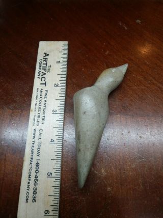 Outstanding Indian artifact G10 Fine Pipestone Hopewell Bird Effigy Pipe - KY 2