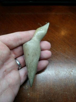 Outstanding Indian artifact G10 Fine Pipestone Hopewell Bird Effigy Pipe - KY 6