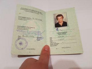 1993 Romanian Travel Document - Benelux,  Deutschland Visas