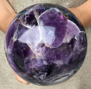 2.  29kg Natural Dreamy Amethyst Sphere Quartz Crystal Ball Healing Hot2874