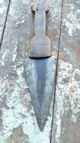 Mid 1800 ' s Sioux Indian Dag Knife Trade Knife Forged Blade 12