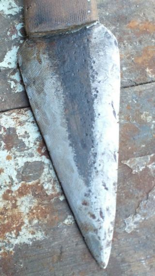 Mid 1800 ' s Sioux Indian Dag Knife Trade Knife Forged Blade 4