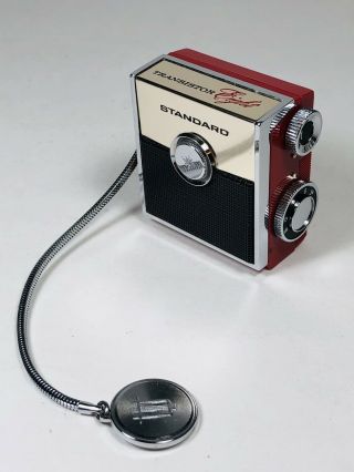 Red And Gold STANDARD SR - H437 MICRONIC RUBY 8 Transistor Radio Japan 2