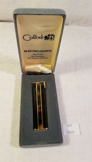 Thriftchi Vintage Colibri Electro - Quartz Thin Lighter W Box
