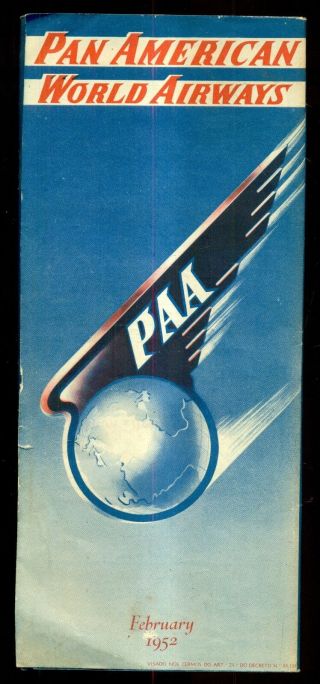 1952 Pan American Airways Lisboa,  Portugal Tourist & Shopping Guide