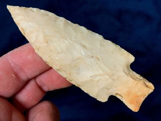 Exceptional Apple Creek Point Andrew Co. ,  Mo.  Authentic Arrowhead Artifact Mb16