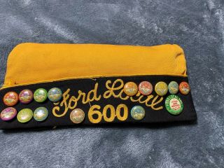 Vintage 1941 Ford Local 600 Uaw Cio Automobile Hat With 28 Pins Size 7