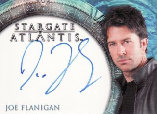 Stargate Atlantis Season 3 & 4 Joe Flanigan As Lt.  Col John Sheppard Auto Card