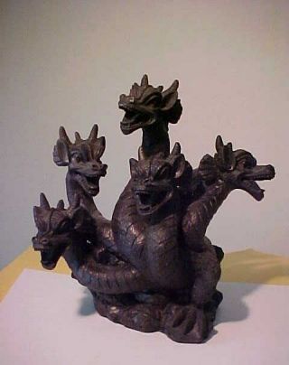 5 Headed Dragon Figurine Bank