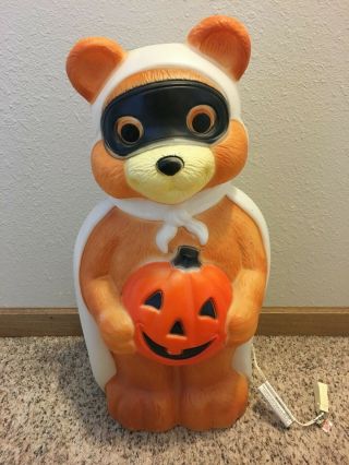 Vintage Empire Halloween Blow Mold - Bear W/pumpkin - Circa 1995 - 22 "