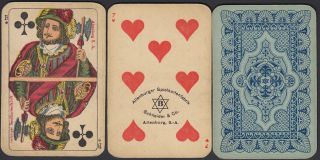 Antique Schneider & Co.  Berlin Pattern Playing Cards C.  1895 Germany