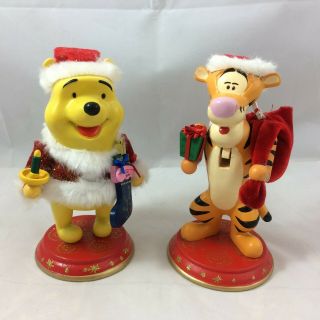 Winnie The Pooh / Tigger Christmas Wood Nutcracker Kurt S Adler W/ Boxes Disney