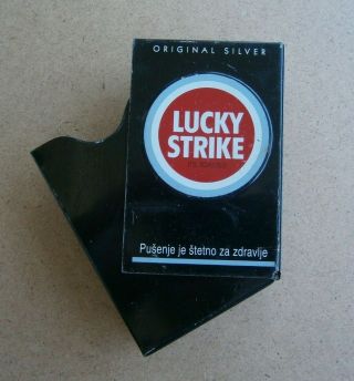 Lucky Strike Silver Tin Box Cigarette Metal Case Limited Edition 3