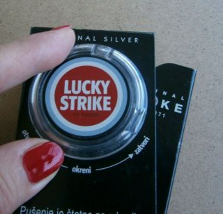 Lucky Strike Silver Tin Box Cigarette Metal Case Limited Edition 5