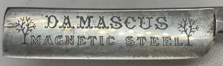 Antique H.  Boker & Co.  Damascus Magnetic Steel Straight Razor Germany 4
