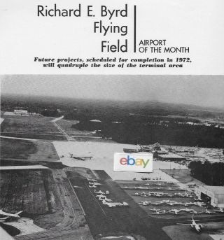 Richmond,  Va Richard E Byrd Airport 2/1969 2 Pg Article Nal - 727 - 200 - Piedmont M404