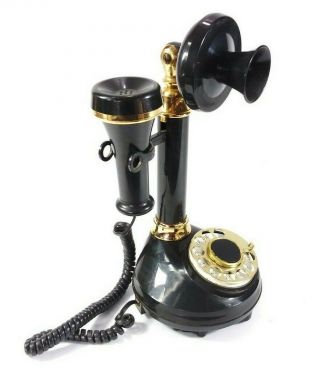Vintage Candlestick Telephone Rotary Dial Old Retro Phone 1973 S04m20
