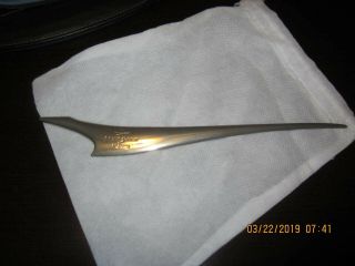 Air France Concorde Airplane Chrome Letter Opener Gift Rare Look