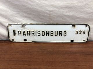 Vintage 1967 Harrisonburg Virginia license Plate Tag Topper 67 VA.  Rat Rod 2