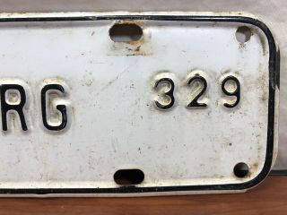 Vintage 1967 Harrisonburg Virginia license Plate Tag Topper 67 VA.  Rat Rod 5