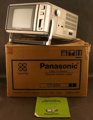 Vintage Panasonic Ct - 5511 Color Tv Monitor W/box And