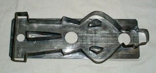 Antique Tin Cookie Cutter Large Man With Hat Germany 192