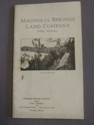 Foley,  Alabama Magnolia Springs Land Co.  Booklet,  20 