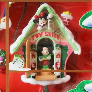 Mr Christmas Mickey ' s Clock Shop Singing Mechanical Decoration - 6