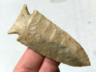 Exceptional Ensor Point Bell Co. ,  Texas Authentic Arrowhead Indian Artifact B24