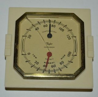 Vintage Mid Century Taylor Humidiguide Thermometer Humidity Gauge Rare