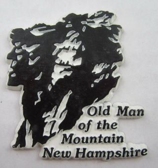 Vintage Old Man Of The Mountain Hampshire Souvenir Fridge Magnet